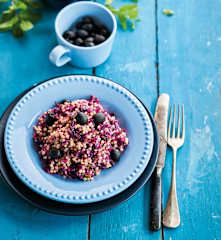 Salada morna de couve-roxa