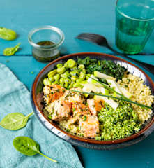 Poke bowl vert
