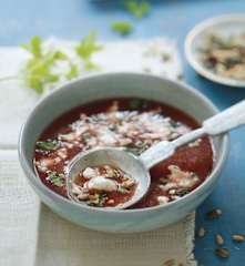 Menu express - Soupe de pastèque au balsamique