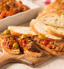 Bruschetta de caponata siciliana