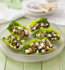 Grain salad lettuce cups (Dani Valent)