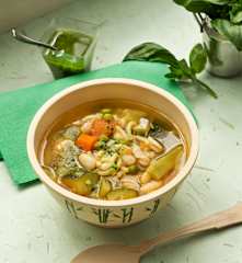 Sopa francesa de verduras (Soupe au pistou)
