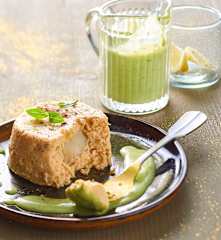 Mousseline de saumon et saint-jacques