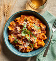 Tortellini in Tomato Cream Sauce