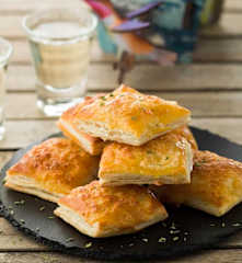 Folhados de cogumelos