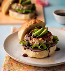 Teriyaki Salmon Burgers