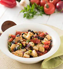 Sepia con ensalada de verano (Sepia amb trempó)