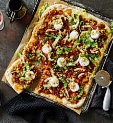 Pizza mit Ratatouille