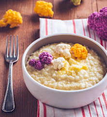 Risotto alla crema di cavolfiore e brie