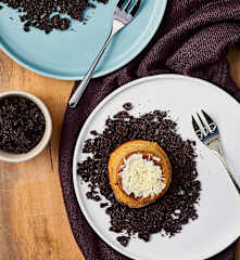 Tortino allo zenzero con crumble al cacao