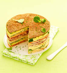 Millefoglie di crêpes di grano saraceno