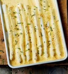 Asperges et sabayon à l'estragon