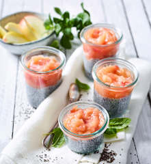 Chia-Pudding mit Apfelmus