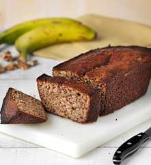 Bizcocho de plátano y nueces