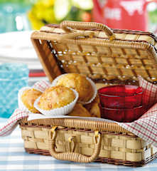 Queques de bacon e milho