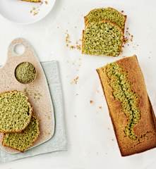 Bizcocho de té matcha y coco