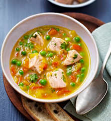 Zupa rybna z kolendrą