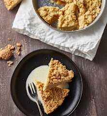 Sbriciolata con crema inglese alla vaniglia