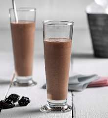 Smoothie de chocolate y ciruelas pasas