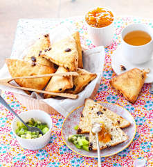 Scones raisin et citron au lait fermenté