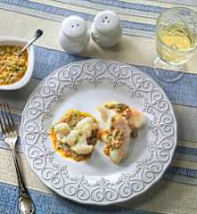 Merluzzo e cavolfiore in salsa verde