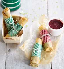 Crepes com recheio de amêndoa