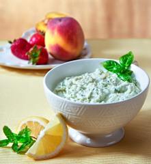 Salsa ricotta, basilico e miele