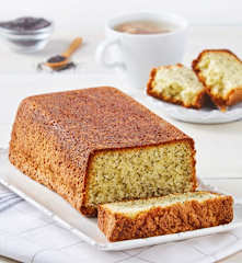 Panqué con semillas de amapola