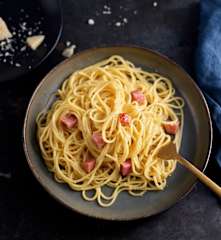 Spaghetti carbonara express
