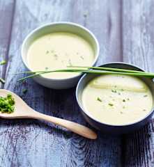 Velouté glacé de concombre au lait de coco