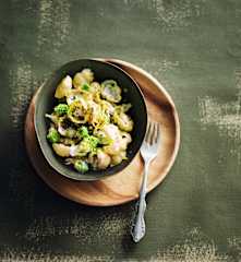 Pâtes courtes au romanesco et citron