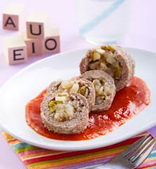 Rollitos de carne con caldillo