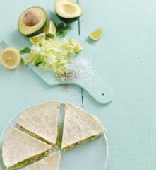 Quesadillas de peru e abacate