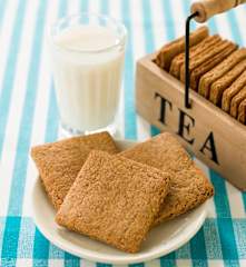 Bolachas integrais de laranja