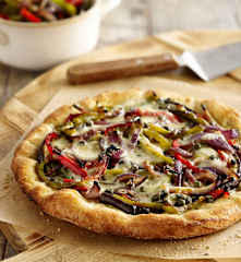 Pizza de verduras asadas