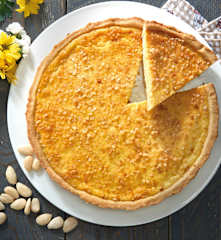Crostata di mandorle e ricotta