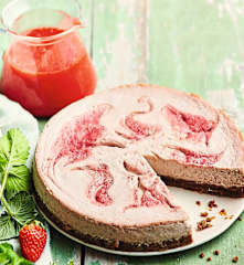 Cheesecake fraise-citron vert