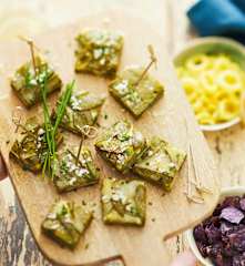 Tortilla aux pois gourmands