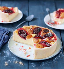 Flan pâtissier aux prunes