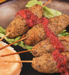 Šašlik s rajčatovou salsou