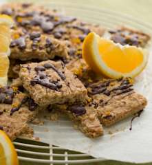 Galleta de chocolate y naranja