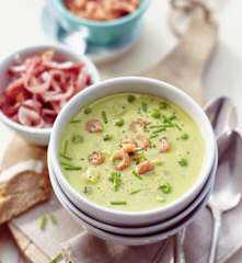 Zweierlei Erbsensuppe