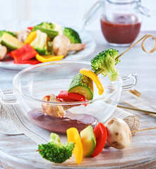 Brochetas de verdura BBQ