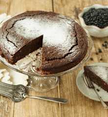 Brownie-Bohnen-Tarte (glutenfrei)