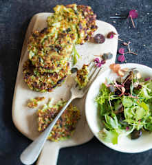 Galettes de panais à la coriandre et flocons d'avoine