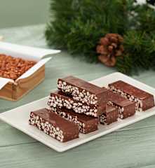 Turrón de chocolate crujiente