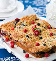 Crocante de frutos vermelhos