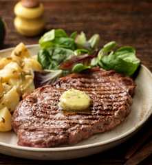 Herby Steaks with French Potato Salad
