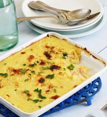 Parmentier au céleri et au haddock