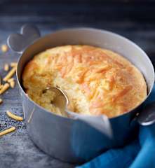 Soufflé de pommes de terre au cheddar